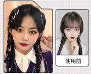 エクステ 三つ編み エクステンション ヘアゴム レディース つけ毛 部分ウィッグ ヘアアレンジ 3連 編み込み 簡単装着 ポイントウィッグ ロング おしゃれ かわいい 髪飾り イメチェン イベント コスプレ 女性 女子 ヘアアクセサリー