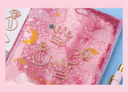 クリップ ペーパークリップ ゼムクリップ 5個セット 文具 文房具 事務用品 ステーショナリー 王冠 スター 星 月 かわいい おしゃれ ユニーク 雑貨