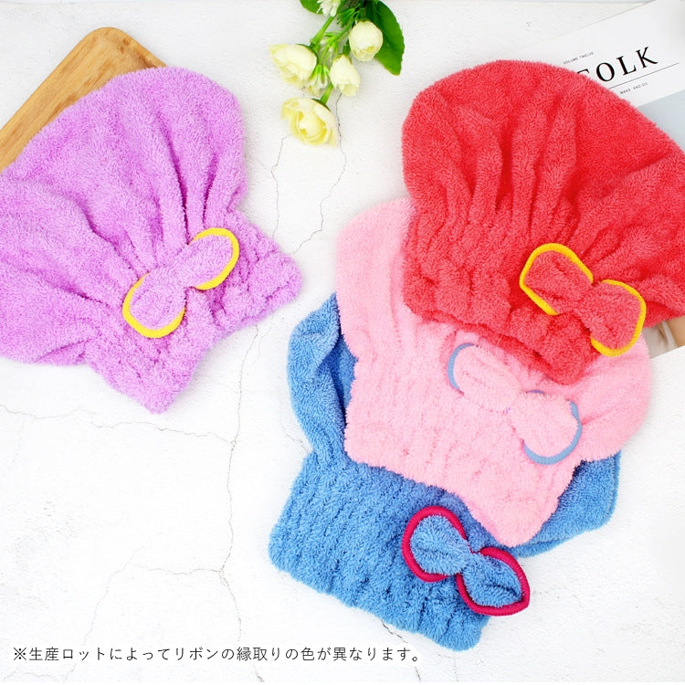 タオルキャップ タオル帽 レディース 女性 バスグッズ 入浴グッズ 商品画像2