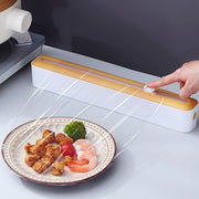 ラップケース ラップホルダー ラップカッター キッチン用品 マグネット付き スライド式 キッチン整理用品 ラップカット アルミホイルカッター クッキングシートカッター 収納 冷蔵庫 台所 磁石付き 便利グッズ 省スペース シンプル おしゃれ 黄 白 緑 青 黒