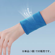リストバンド アイスバンド レディース メンズ 男女兼用 メッシュ 冷感 クール 汗止め 吸汗 速乾 スポーツ アウトドア フィットネス ひんやり