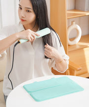 ヘアアイロン収納カバー 収納ケース 収納袋 コテ アイロン マット 保護 持ち歩き 持ち運び 旅行 お出かけ トラベル用品 日用品