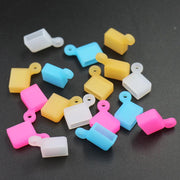 コネクタカバー USBメモリ用 同色5個セット キャップ USB Type-A フラッシュメモリカバー USBメモリカバー 紛失防止 持ち運び 携帯 ぶら下げ コネクタ保護カバー パソコン周辺アクセサリー 紐通し穴付き
