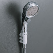 シャワーヘッドホルダー 吸盤式 シャワーホルダー シャワーフック 便利 防水 簡単取り付け 高さ調節 自由自在 ペット 子ども シンプル シャワー掛け バス用品 バスルーム お風呂 バスグッズ ホワイト 白