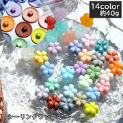 シーリングワックス 封蝋 約40g 文房具 花型 フラワー 桜 さくら 混色 ブルー ピンク イエロー ブラック ブルー ブラウン レトロ アンティーク調 カラフル レインボー 可愛い キュート ポップ ファンタジック メルヘンチック キュート お洒落