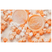 シーリングワックス 封蝋 約40g 文房具 花型 フラワー 桜 さくら 混色 ブルー ピンク イエロー ブラック ブルー ブラウン レトロ アンティーク調 カラフル レインボー 可愛い キュート ポップ ファンタジック メルヘンチック キュート お洒落