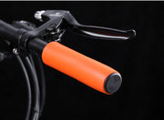ハンドルグリップ 自転車用 1ペア キャップ付き 自転車パーツ カバー 交換 カスタム マウンテンバイク ママチャリ 滑り止め ソフト 無地 シンプル 簡単取り付け
