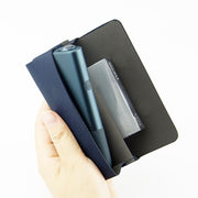 iQOSケース 電子タバコケース レザー調 フェイクレザー アイコス 加熱式たばこ 収納 保護 持ち運び シンプル ケース 黒 ピンク