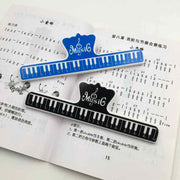 楽譜クリップ 譜面用クリップ ミュージック メモ用クリップ 単品 ミュージックブッククリップ 便利 かわいい 鍵盤デザイン ピアノ 音楽 譜面台 シンプル