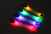 アームバンド ランニングライト セーフティーバンド LED 光る 点灯 マジック テープ ジョギング ウォーキング 自転車 サイクリング 夜間 安全対策 防犯