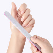 爪やすり ネイルファイル ネイル 単品 ケア用品 両面 長方形 グレー やすり 美容 コスメ 女子力アップ シンプル