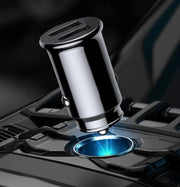 車用充電器 車載充電 カーチャージャー シガーソケット USB 2ポート 3.1A 12V 24V コンパクト 車用品 カー用品 スマホ充電 ドライブ ブラック ホワイト