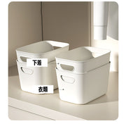 収納バスケット プラスチック製 蓋なし 収納ケース 小物入れ おもちゃ箱 かご 浅型 深型 整理 卓上 シンプル 無地 単色 白 ホワイト おしゃれ かわいい ベーシック 棚 ラック インナーボックス 日用品雑貨