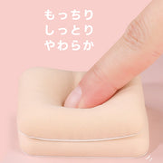 メイク用パフ 3個セット スポンジ ケース 携帯用 化粧道具 メイク道具 コスメ用品 ケース付き 円形 丸型 四角形 方形 三角形 ファンデーション パウダー リキッド コンシーラー メイクアップ 持ち運び シンプル