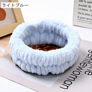ヘアバンド ヘッドバンド 洗顔用 ふわふわ 吸水 柔らかい 髪留め 髪濡れ防止 メイク 化粧 大人用 無地 シンプル パステルカラー ピンク ホワイト ブラック