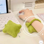 リストレスト アームレスト レディース 女性 パソコン用品 マウス用 キーボード用 手首 ヘアゴム ヘアアクセサリー リボン 無地 単色 かわいい おしゃれ