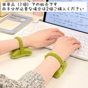 リストレスト アームレスト レディース 女性 パソコン用品 マウス用 キーボード用 手首 ヘアゴム ヘアアクセサリー リボン 無地 単色 かわいい おしゃれ