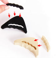 つま先 インソール クッション 2個セット つま先パッド 衝撃吸収 スポンジ 靴ケア シューケア用品 パンプス ヒール スニーカー サイズ調節 靴ずれ防止 カバー 爪先保護 足指ガード 部分中敷き レディース 女性 メンズ 男性 ユニセックス 男女兼用 便利グッズ 単色 無地 黒 ベージュ