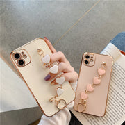 iPhoneケース iPhoneカバー スマホケース スマホカバー ハート ストラップ ハンドストラップ かわいい おしゃれ シンプル レディース IPHONE スマートフォン 12 13 14 15 pro max plus