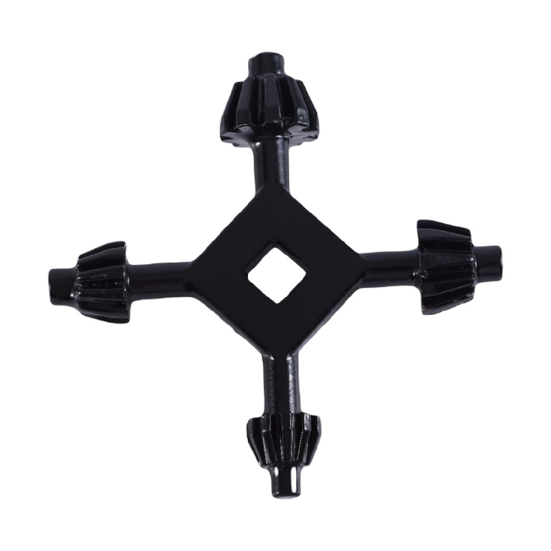 ドリルチャックキー 4in1 多機能スチールドリルチャック キーフィットハンドヘルドドリルツール 工具 ブラック 便利 高硬度 耐久性