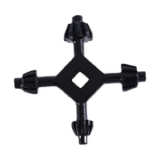 ドリルチャックキー 4in1 多機能スチールドリルチャック キーフィットハンドヘルドドリルツール 工具 ブラック 便利 高硬度 耐久性