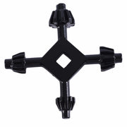 ドリルチャックキー 4in1 多機能スチールドリルチャック キーフィットハンドヘルドドリルツール 工具 ブラック 便利 高硬度 耐久性