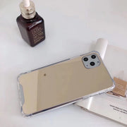 iPhone用ケース iPhone用カバー ミラーケース 鏡面加工 スマホケース スマホカバー 背面保護 傷予防 傷防止 化粧鏡 保護カバー 携帯ケース アイフォンカバー シンプル 便利 おしゃれ スマートフォンカバー