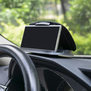 スマホホルダー 携帯ホルダー スマホスタンド 車載ホルダー 折り畳み式 車用品 カーアクセサリー 3段階 角度調整 ダッシュボード 開閉式 スマートフォン 貼り付け 便利 コンパクト スタイリッシュ フラット ブラック 黒