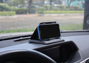 スマホホルダー 携帯ホルダー スマホスタンド 車載ホルダー 折り畳み式 車用品 カーアクセサリー 3段階 角度調整 ダッシュボード 開閉式 スマートフォン 貼り付け 便利 コンパクト スタイリッシュ フラット ブラック 黒