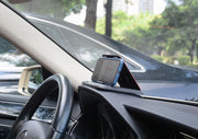 スマホホルダー 携帯ホルダー スマホスタンド 車載ホルダー 折り畳み式 車用品 カーアクセサリー 3段階 角度調整 ダッシュボード 開閉式 スマートフォン 貼り付け 便利 コンパクト スタイリッシュ フラット ブラック 黒