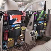 シートバックポケット シートポケット バックシートポケット 車内収納 車載 自動車 吊り下げ収納 後部座席 収納袋 通気性 メッシュ タブレット スマホ 水筒 ボトル 小物入れ おもちゃ スッキリ スタイリッシュ 整理整頓 ブラック 黒