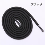靴紐 靴ひも 2本セット シューズ スニーカー 丸紐 無地 単色 シンプル カラバリ豊富 おしゃれ ユニセックス レディース メンズ