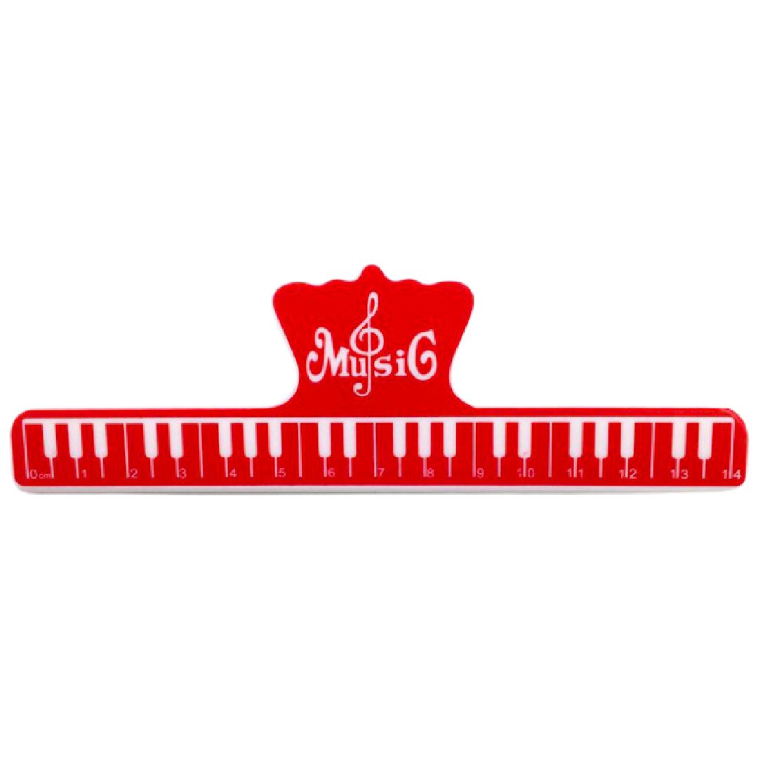 クリップ 文房具 メモ ピアノ 鍵盤 かわいい おしゃれ メモリ付き メモクリップ ブッククリップ 紙挟み ものさし 定規 挟む 紙 まとめる 書類整理 事務用品 文具