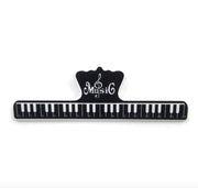 クリップ 文房具 メモ ピアノ 鍵盤 かわいい おしゃれ メモリ付き メモクリップ ブッククリップ 紙挟み ものさし 定規 挟む 紙 まとめる 書類整理 事務用品 文具