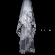 ウェディングベール レース レディース 女性 婦人 花嫁 ウェディング用品 結婚式用品 挙式用品 ブライダル用品 ホワイト レッド