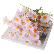 造花 フェイクフラワー 同色2本セット 53cm 花 1束5輪 フラワー デイジー カモミール 枯れない 人工観葉植物 装飾 飾り インテリア リビング 玄関 お洒落 可愛い ナチュラル 結婚式 ウェルカムボード 記念日 店内装飾