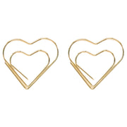 クリップ 10個セット ペーパークリップ ゼムクリップ 文具 文房具 ハート おしゃれ かわいい 事務用品 ステーショナリー
