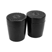 ヒールキャップ ハイヒールプロテクター 1足分 靴ケア用品 滑り止め 防音 キズ防止 転倒防止 保護 円形 丸型 ブラック 透明 クリア 黒