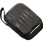 イヤホンケース ガジェットポーチ ガジェットケース モバイル収納 小物入れ 小銭入れ 長方形 ハードケース 収納ポーチ ミニポーチ ファスナー チャック ストラップ付 おしゃれ かわいい カジュアル かっこいい 男女兼用 ユニセックス 単色 無地 コンパクト 持ち運び 持ち歩き 赤 青 黒 ローズ 金色 白
