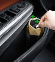 ゴミ箱 ダストボックス 車用 ボトル型 蓋つき ワンプッシュ 車載 水洗い可 卓上 机上 カー用品 くず入れ スリム 省スペース 簡単開閉 車内 持ち運び便利 スタイリッシュ