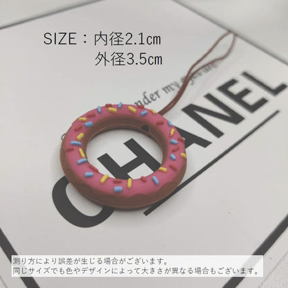 リングストラップ シリコン 携帯ストラップ スマホリング スマホアクセサリー ドーナツ型 商品画像5