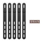 ケーブルバンド 5本セット ケーブルホルダー ケーブルクリップ コードクリップ コードホルダー シリコン ケーブル コード 配線 収納 整理 まとめる 束ねる イヤホン