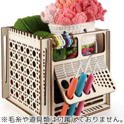 編み物ボックス ニットボウル 編み糸ボウル ヤーンガイド 編物道具 収納 ツール ホルダー 多用途 サイズ調整可 かぎ針編み 毛糸玉 ボックス ケース DIY クラフト 手芸 木製 ニッティングボウル ヤーンボール
