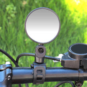 自転車用ミラー バックミラー サイドミラー サイクルミラー バーエンドミラー 360度回転 180度 角度調節可能 凸レンズ 後方確認 簡単取り付け 便利 鏡 マウンテンバイク アウトドア サイクリング