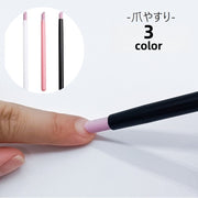 爪やすり 爪磨き 爪ヤスリ つめ磨き ネイルケア用品 お手入れ用品 甘皮処理 爪削り ヤスリ スティックタイプ ペンタイプ 磨きやすい 斜め 角度付き シンプル 便利グッズ かわいい コンパクト 持ち運び セルフネイル ジェルネイル 白 ピンク 黒