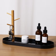 キーフック 鍵置き 鍵かけ 木製 卓上収納 玄関収納 キーツリー アクセサリースタンド ジュエリーホルダー 小物収納 省スペース