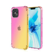 iPhoneケース iPhoneカバー スマートフォンケース スマホ カバー クリア 透明 グラデーションカラー 保護 傷防止 レディース メンズ 携帯カバー 無地 おしゃれ かわいい キュート カラフル カジュアル シンプル 男女兼用 ユニセックス 11 12 13 Pro Max mini ピンク 紫 金色 青 黒