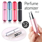 アトマイザー 香水 5ml 持ち運び 詰め替え スプレー ポータブル コンパクト 軽量 小さい メタル マット 光沢 手軽 カプセル ミニボトル アロマ フレグランス コロン 携帯 香水ボトル カラバリ豊富 シンプル 無地 男女兼用 ゴールド 金 シルバー 銀 ピンク ブルー レッド 赤 青 グリーン 緑 パープル 紫 グレー 灰