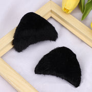ネコ耳モチーフ 猫耳 同色10個セット パーツ ハンドクラフト用品 ハンドメイド 手芸 手作り リメイク 材料 ぬいぐるみ 耳 ヘアピン カチューシャ