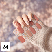 ネイルシール ネイルアート 1シート 1枚 レディース 女性 セルフネイル ネイルステッカー 貼るだけ 簡単 両手用 ラメ キラキラ ドット おしゃれ 可愛い